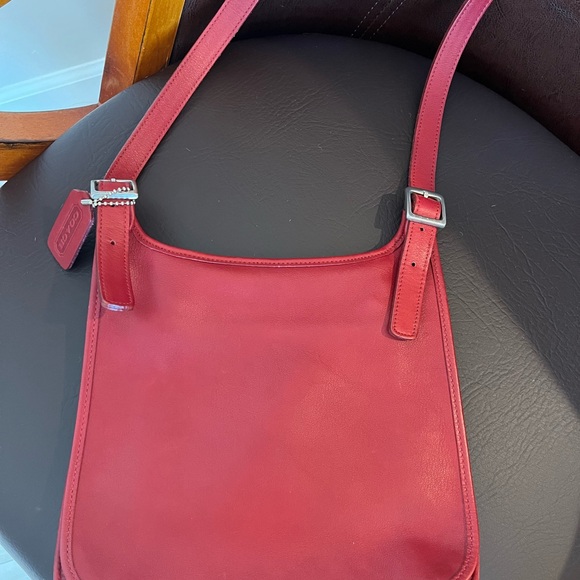 Vintage Coach Red Shoulder Bag - Picture 2 of 8